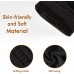 Bluetooth Beanie for Women, Deegotech Women Winter Hat, Gift for Women Girls Mom, Bluetooth 5.0 Wireless Headphones Beanie, Pompom Knit Beanie Hat Warm Ski Cap-Black